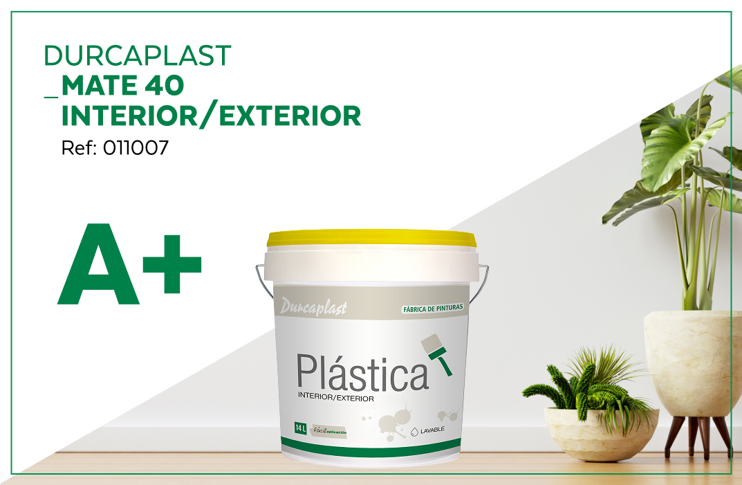 Pintura Mate 40 Durcaplast Certificado A+